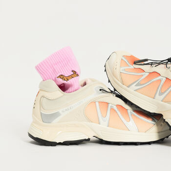 Embroidered Sausage Dog Unisex Cotton Crew Socks, 8 of 10