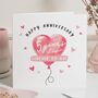 5th Anniversary Card For Wife Or Husband, thumbnail 1 of 7