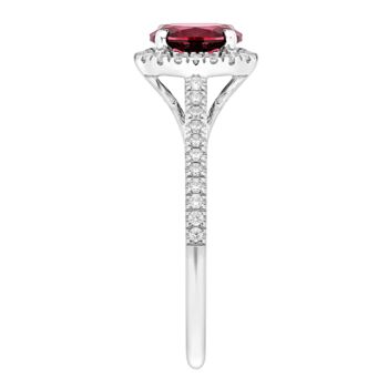 Rosalind Created Ruby And Lab Grown Diamond Ring, 11 of 12