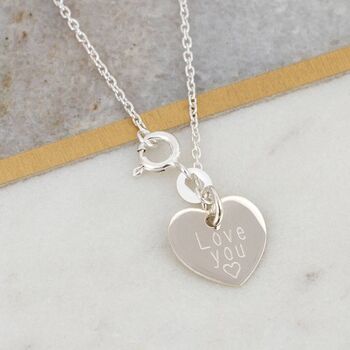 Personalised Sterling Silver Teddy Bear Necklace, 2 of 4