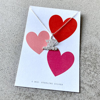 Silver Love You Mother Necklace. Gift For Mum, 6 of 9
