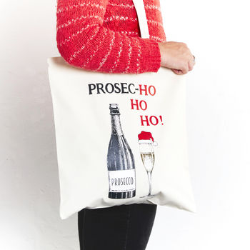 Christmas Prosecco Tote Bag, 4 of 4