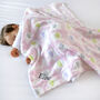 Personalised Pink Fluffy Elephant Blanket, thumbnail 1 of 6