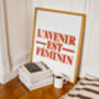 L'avenir Est Feminin Giclée Retro Art Print, thumbnail 1 of 3