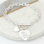 'Love You To The Moon And Back' Silver Bracelet, thumbnail 1 of 6