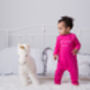 Baby Sleepuit, Unicorns Rock, Pink Babygrow, Baby Gift, thumbnail 6 of 6