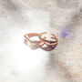 Indra Double Wave Ring Set | 18 K Gold Plated, thumbnail 2 of 9