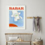 Babar Spaceship Nursery Art Print, thumbnail 2 of 3