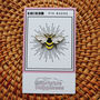 Cute Enamel Bee Pin Badge With Gold Colour Accents, thumbnail 7 of 7