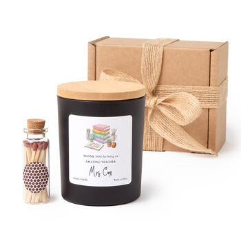 Personalised Amazing Teacher Thank You Candle, 8 of 8