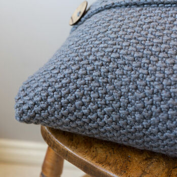 Seed Stitch Cushion Knitting Kit, 3 of 6