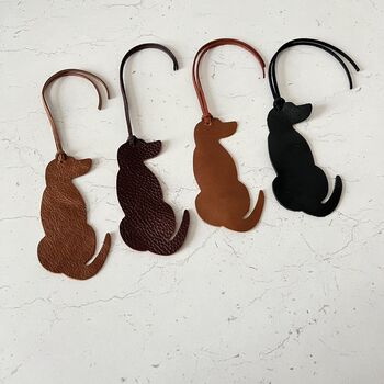 Vizsla Ridgeback Bookmark Leather Ornament, 7 of 7