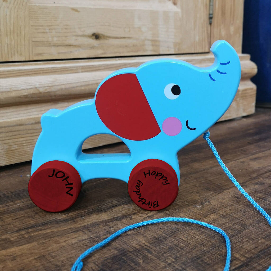 pulley elephant toy