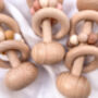 Personalised Dumbbell Wooden Rattle, thumbnail 3 of 6
