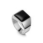 Black Onyx Square Signet Ring 925 Solid Silver, thumbnail 4 of 4