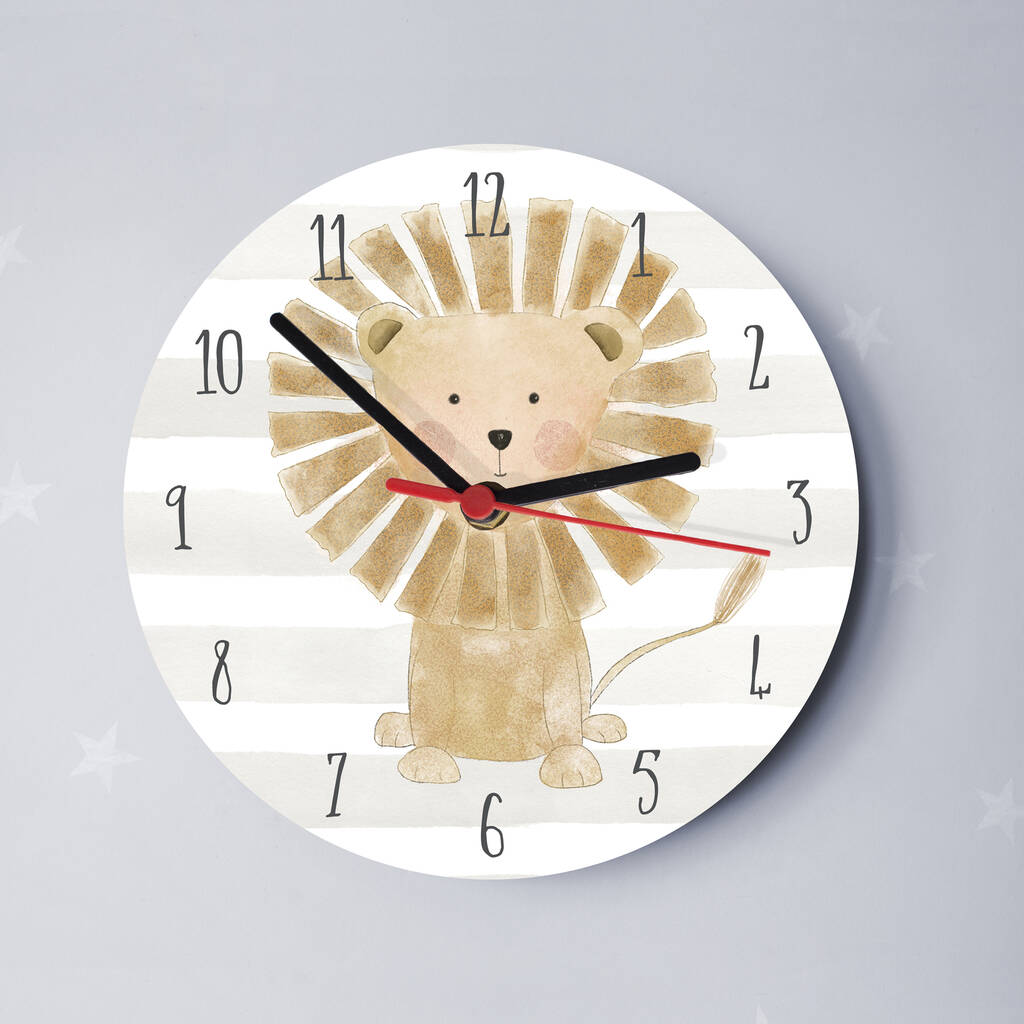 Lion Animal Clock, 1 of 3