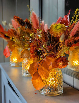 Scandi 'Hygge In A Box' Autumn Flower Golden Glow Vase, 4 of 8