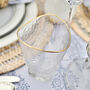Pair Of Gold Rimmed Hammered Glasses, thumbnail 5 of 7