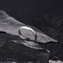 Minimalistic 5mm Engraved Silver Band Ring Unisex, thumbnail 4 of 11
