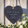 Personalised Classic Slate Heart Decoration, thumbnail 1 of 4