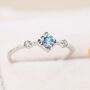 Vintage Inspired Natural Swiss Blue And Opal Ring, thumbnail 7 of 11