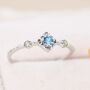 Vintage Inspired Natural Swiss Blue And Opal Ring, thumbnail 7 of 12