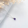 Sterling Silver Amethyst Necklace, thumbnail 3 of 6