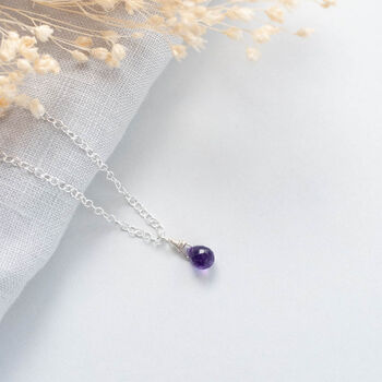 Sterling Silver Amethyst Necklace, 3 of 6