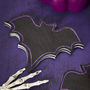 Bat Halloween Black Paper Napkins, thumbnail 1 of 3