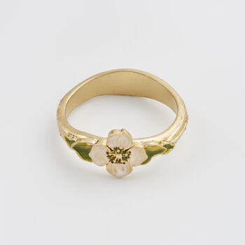 Poppy Anemone Gold Ring, 3 of 8