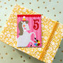 Mini Horse 5th Birthday Card, thumbnail 5 of 5