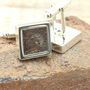 Dinosaur Bone Brontosaurus Sterling Silver Cufflinks, thumbnail 3 of 3