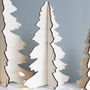 Set Of Three Alternative Wooden Christmas Trees, thumbnail 3 of 5