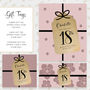 Personalised Gift Tags, Recycled Card, thumbnail 3 of 6