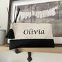 Personalised Tassel Canvas And Faux Leather Cosmetic Bags, thumbnail 2 of 5