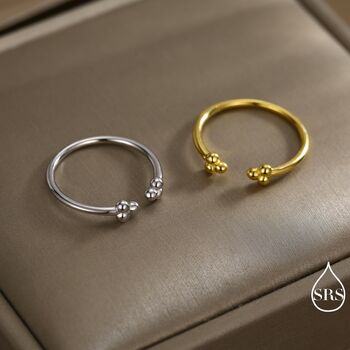 Sterling Silver Three Dot Ring, 6 of 12