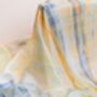 100% Mulberry Silk Scarf, Pastel Yellow, thumbnail 4 of 6