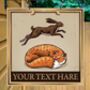 Fox And Hare Personalised Pub Sign/Bar Sign/Man Cave, thumbnail 6 of 8