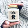 Hello Eighteen 18th Birthday Scented Candle, thumbnail 2 of 8