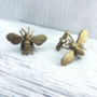 Gold Vermeil Honey Bee Cufflinks, thumbnail 1 of 5