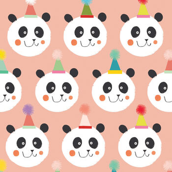 Panda Wrapping Paper Two Sheets, 3 of 5