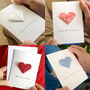 Personalised Anniversary By Year Origami Heart Card, thumbnail 11 of 12