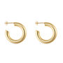 Chunky 14k Gold Or Silver Thick Hoop Earrings, thumbnail 2 of 12