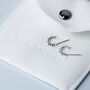 Sterling Silver Spiked Hoop Stud Earrings, thumbnail 4 of 5