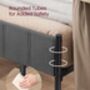 Upholstered Bed Frame Metal Platform Bed, thumbnail 5 of 7