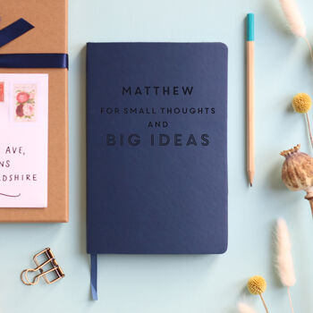 Big Ideas Personalised Luxury Notebook Journal, 3 of 12