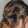 Swarovski Crystal And Pearl Wedding Hair Vine Lily, thumbnail 4 of 11