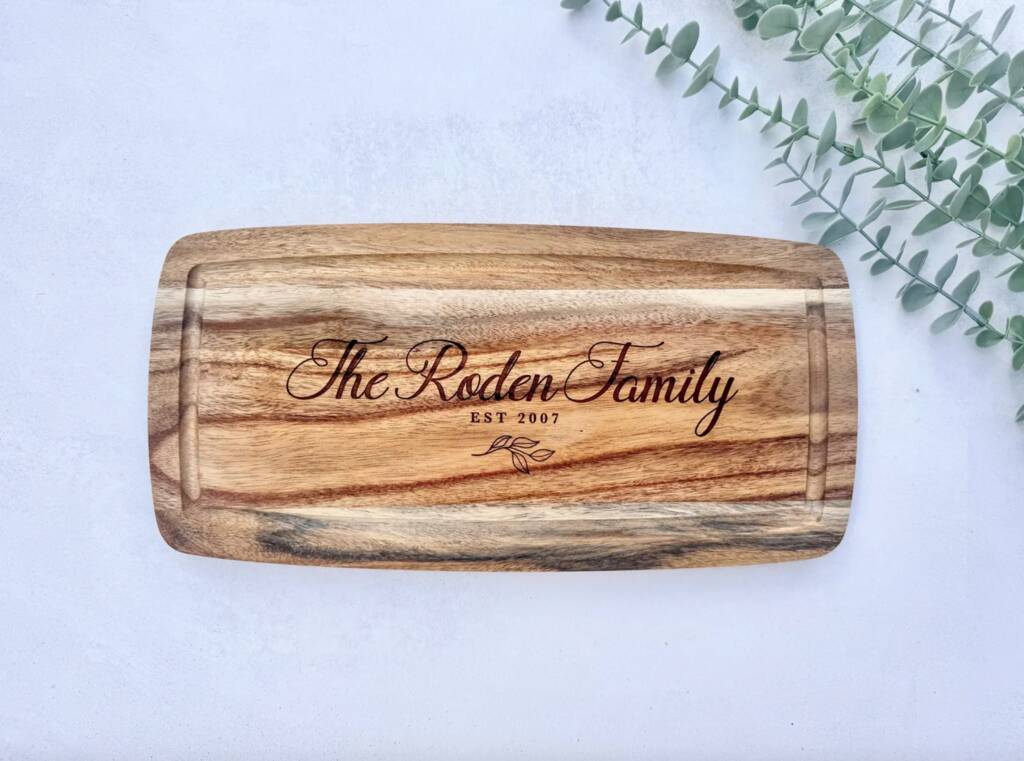 Personalised Engraved Family Name Board Wild Herb, 1 of 6