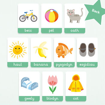 First Words Flashcards Welsh, 3 of 4