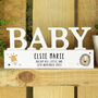 Personalised Safari Animal New Baby Ornament, thumbnail 1 of 2